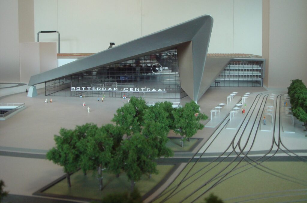 Maquette rotterdam centraal station